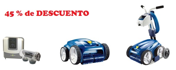 Precio Oferta clorador salino y robot limpiafondos vortex